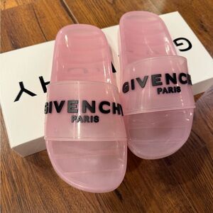 Givenchy Blossom Pink Slide Sandals Size 38 Worn Once w/ Box & Dust Bags
